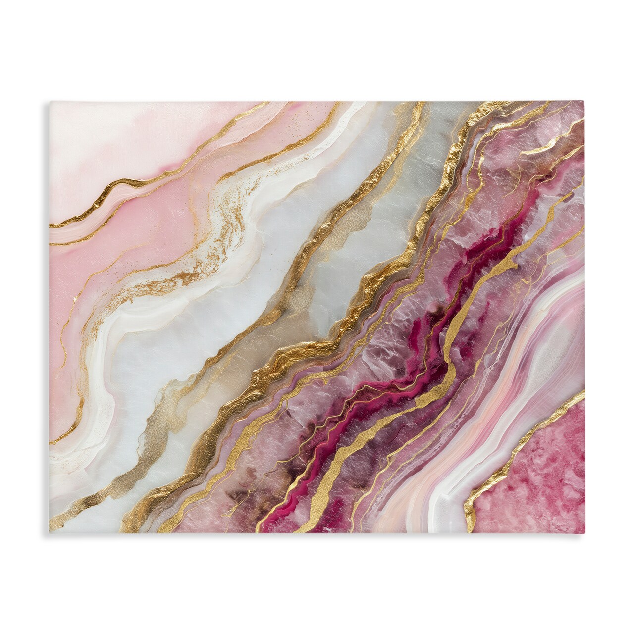 Stupell Industries Frozen Petal Stone Canvas, design by Svetlana Aleynikova
